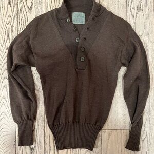Vintage Men’s Wool Military Sweater